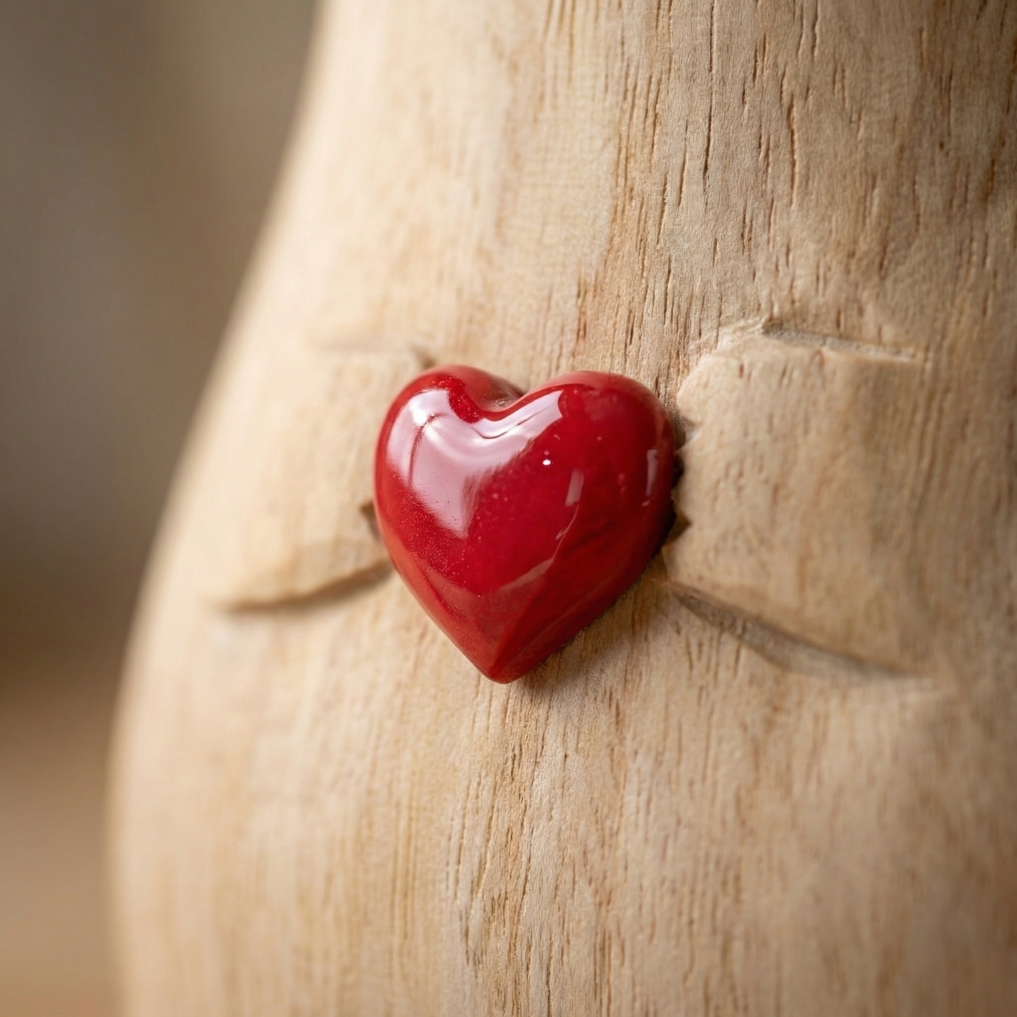 Cat Shaped Flower Vase with Red Heart