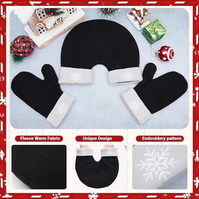 3 Pcs Warm Hand Holding Glove Set for Couples Friends Women and Men