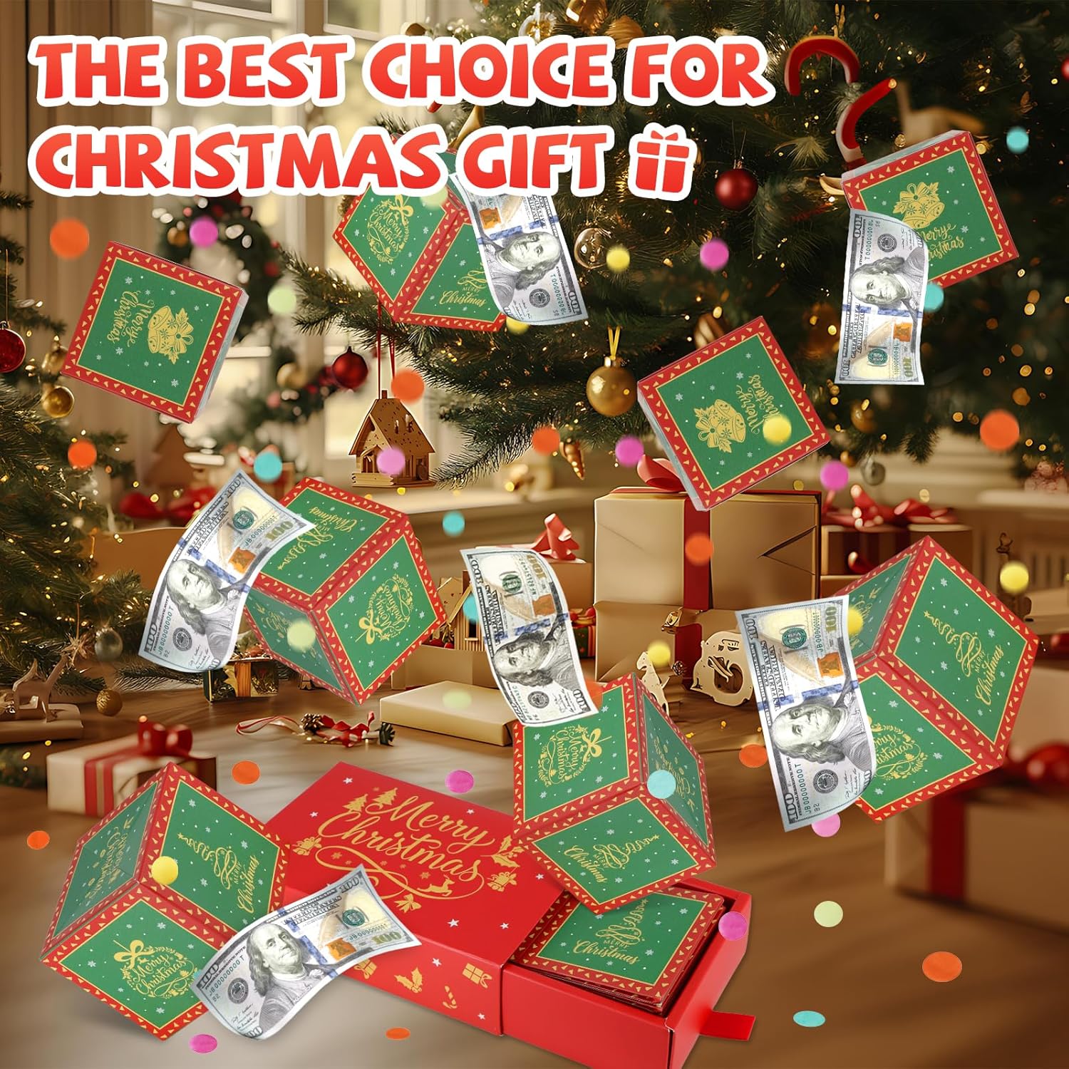 Christmas Surprise Gift Box Explosion for Money