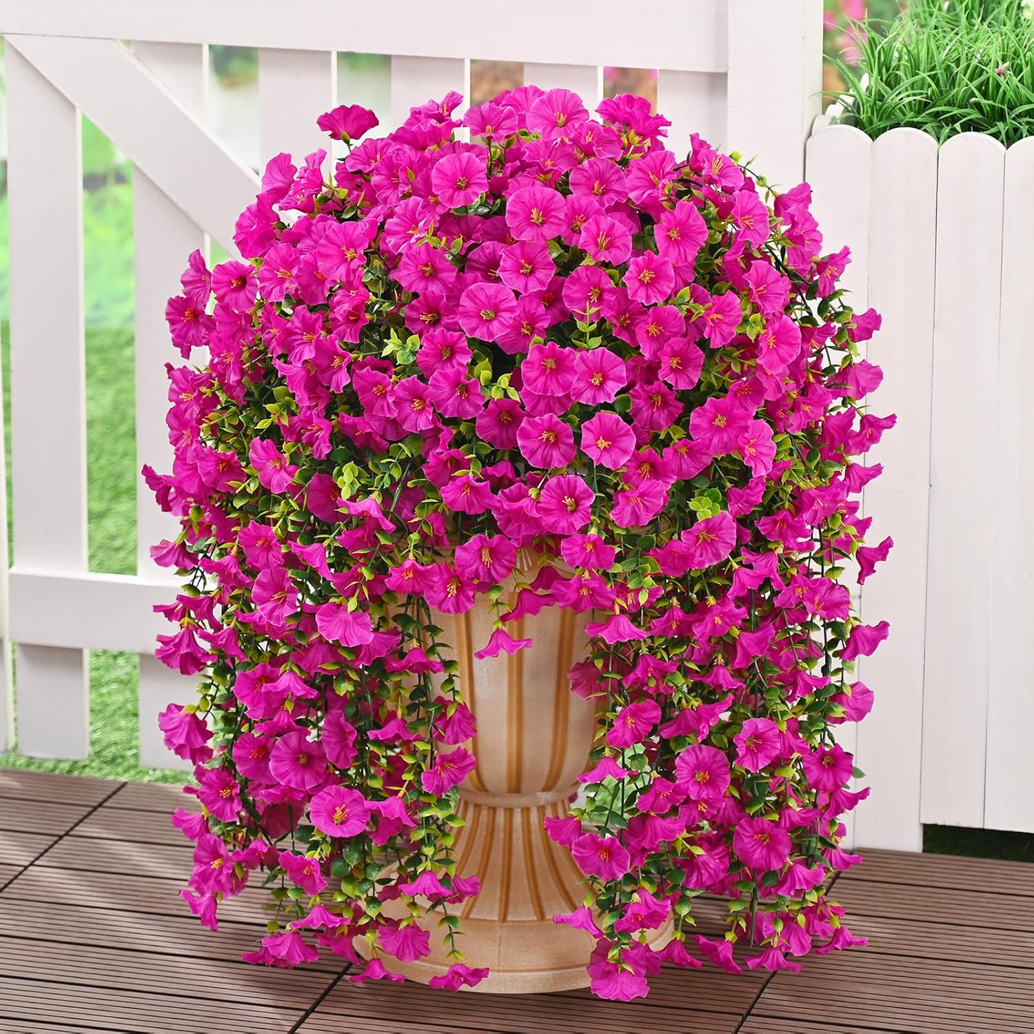 UV-Resistant Artificial Morning Glory Hanging Flowers