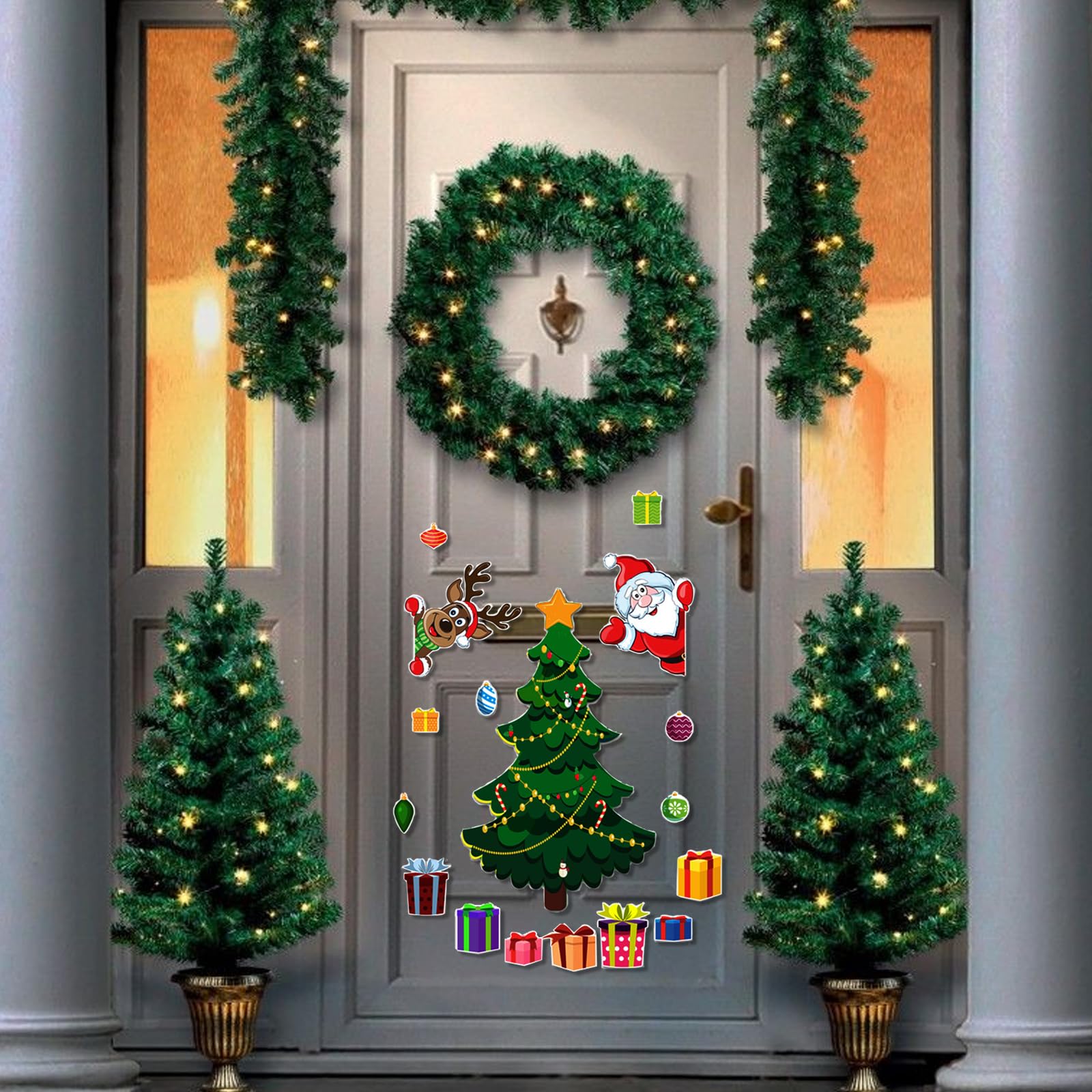 Christmas Tree Fridge Magnet Set