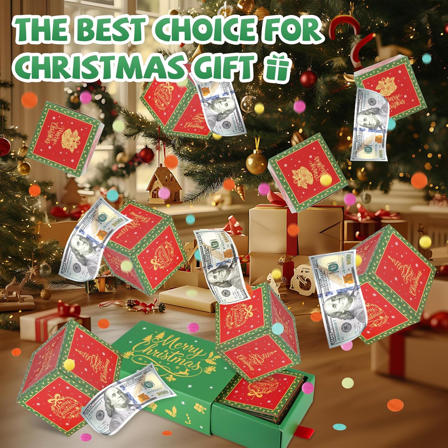 Christmas Surprise Gift Box Explosion for Money