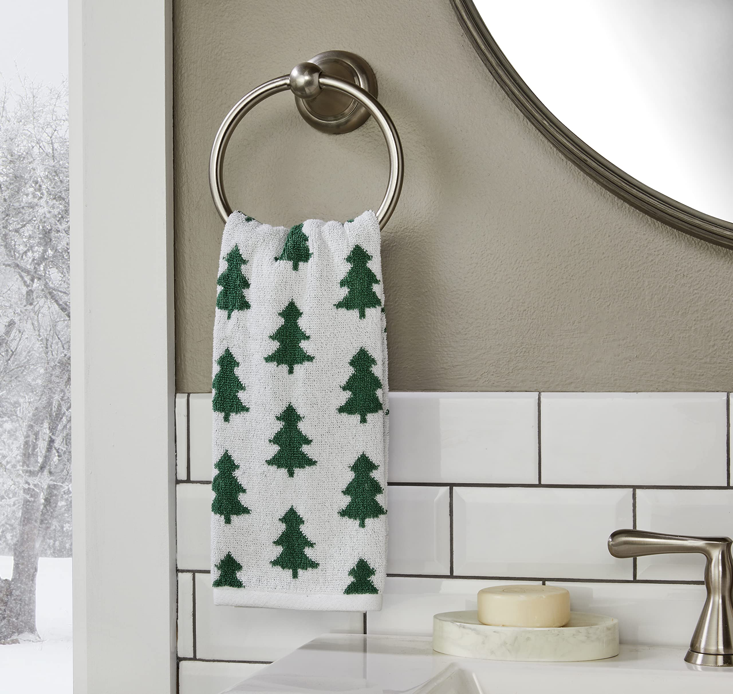 Holiday Pine Tree Kitchen & Bath Hand Towel