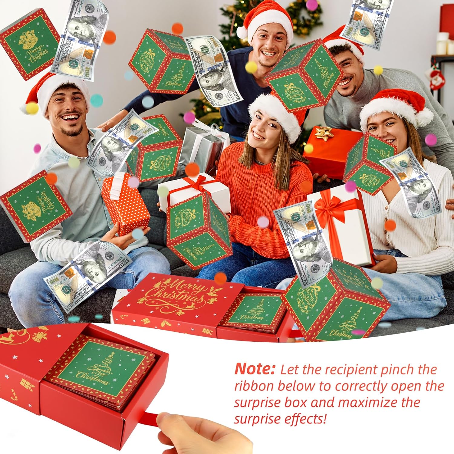 Christmas Surprise Gift Box Explosion for Money