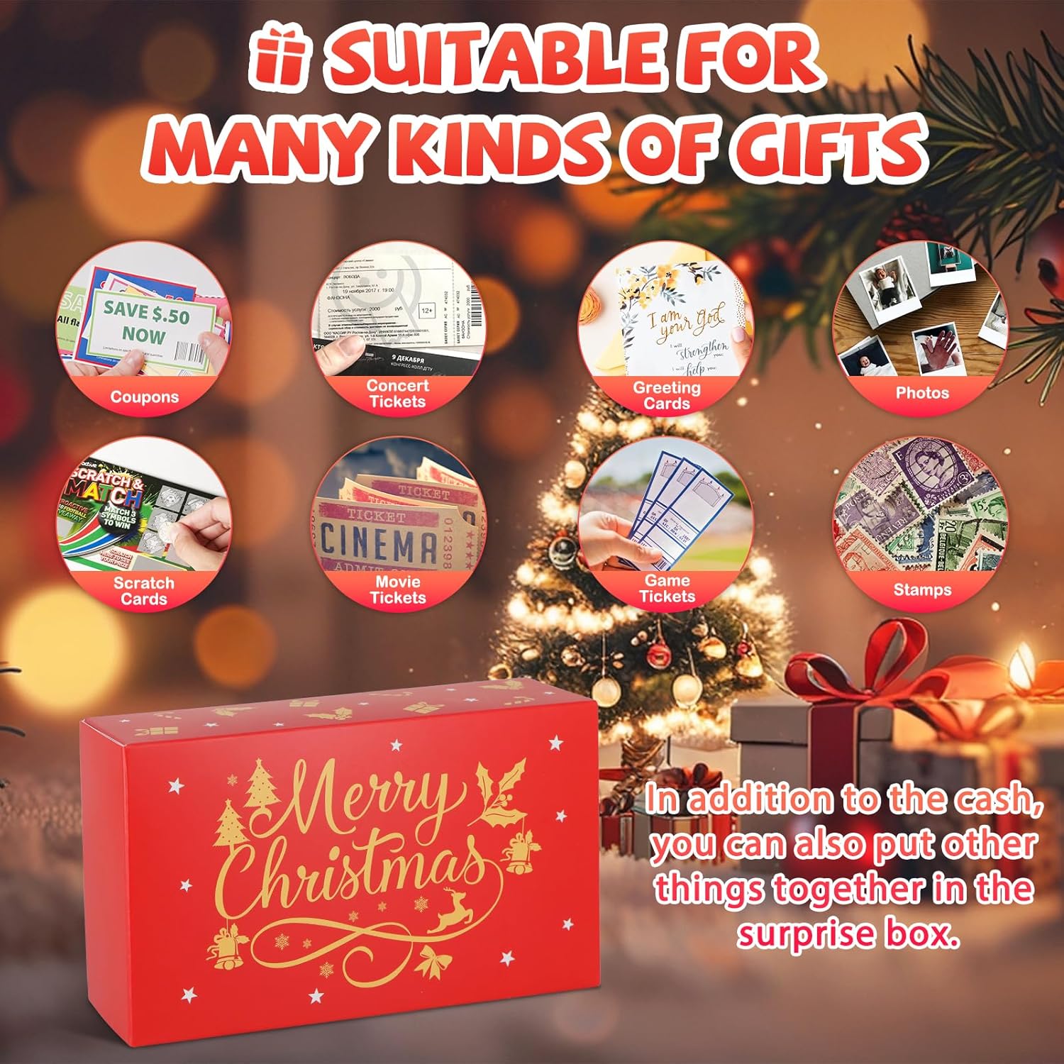 Christmas Surprise Gift Box Explosion for Money
