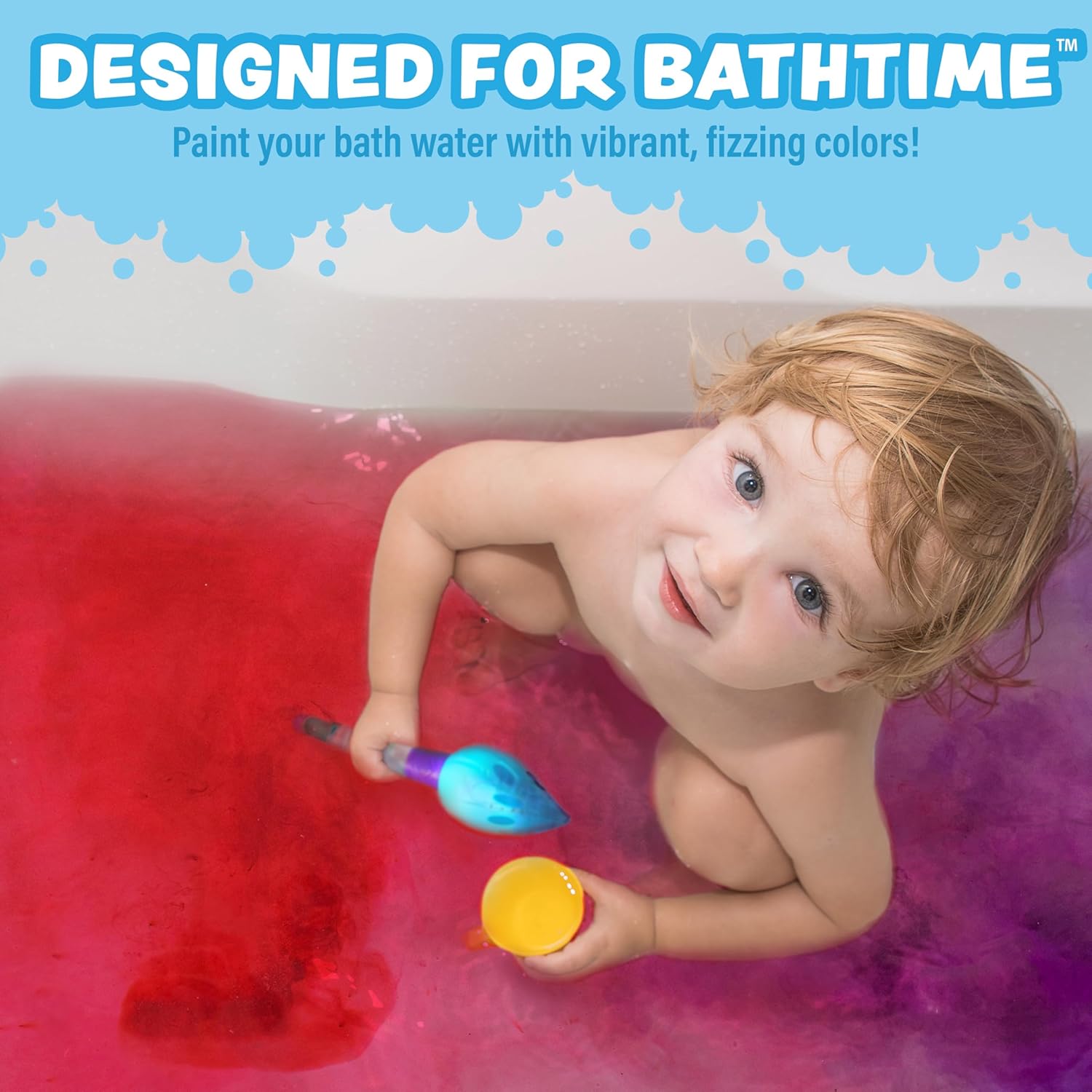 Kids Bath Color Brush & Bomb Set