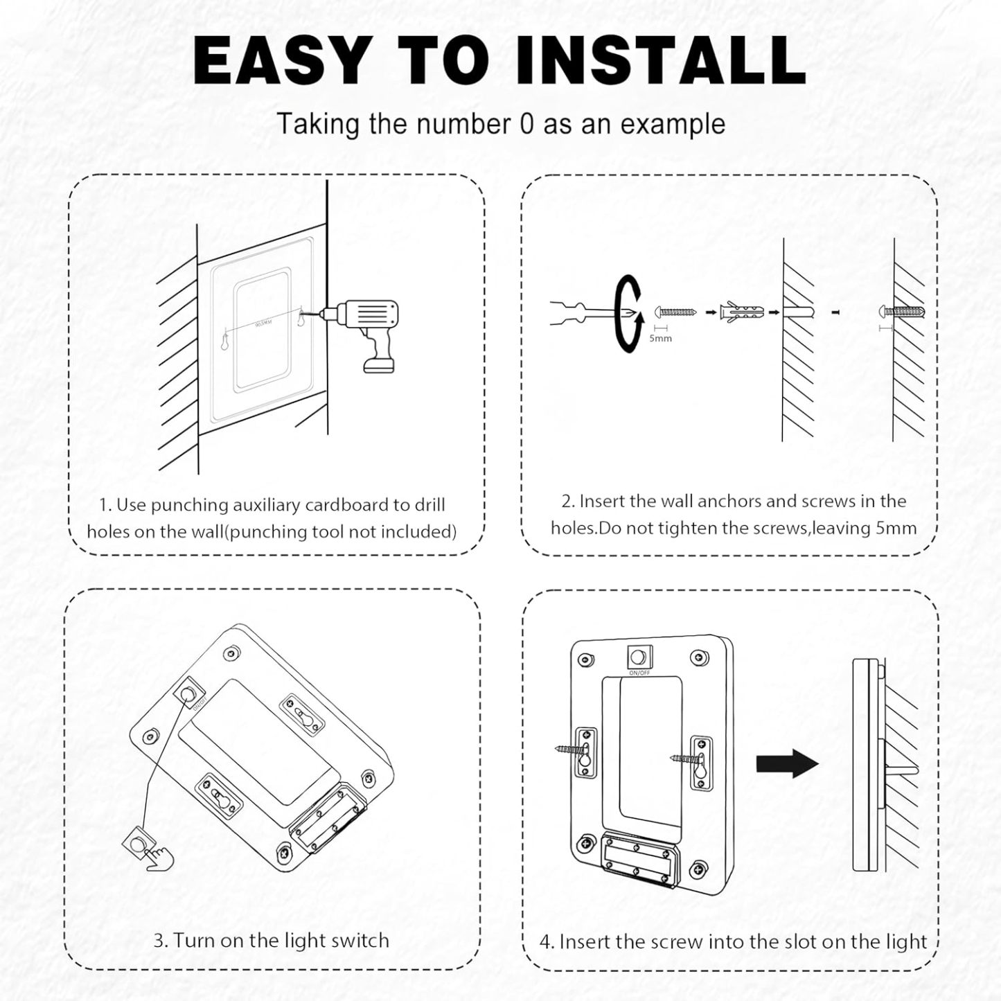 Modern Solar LED Illuminated House Number