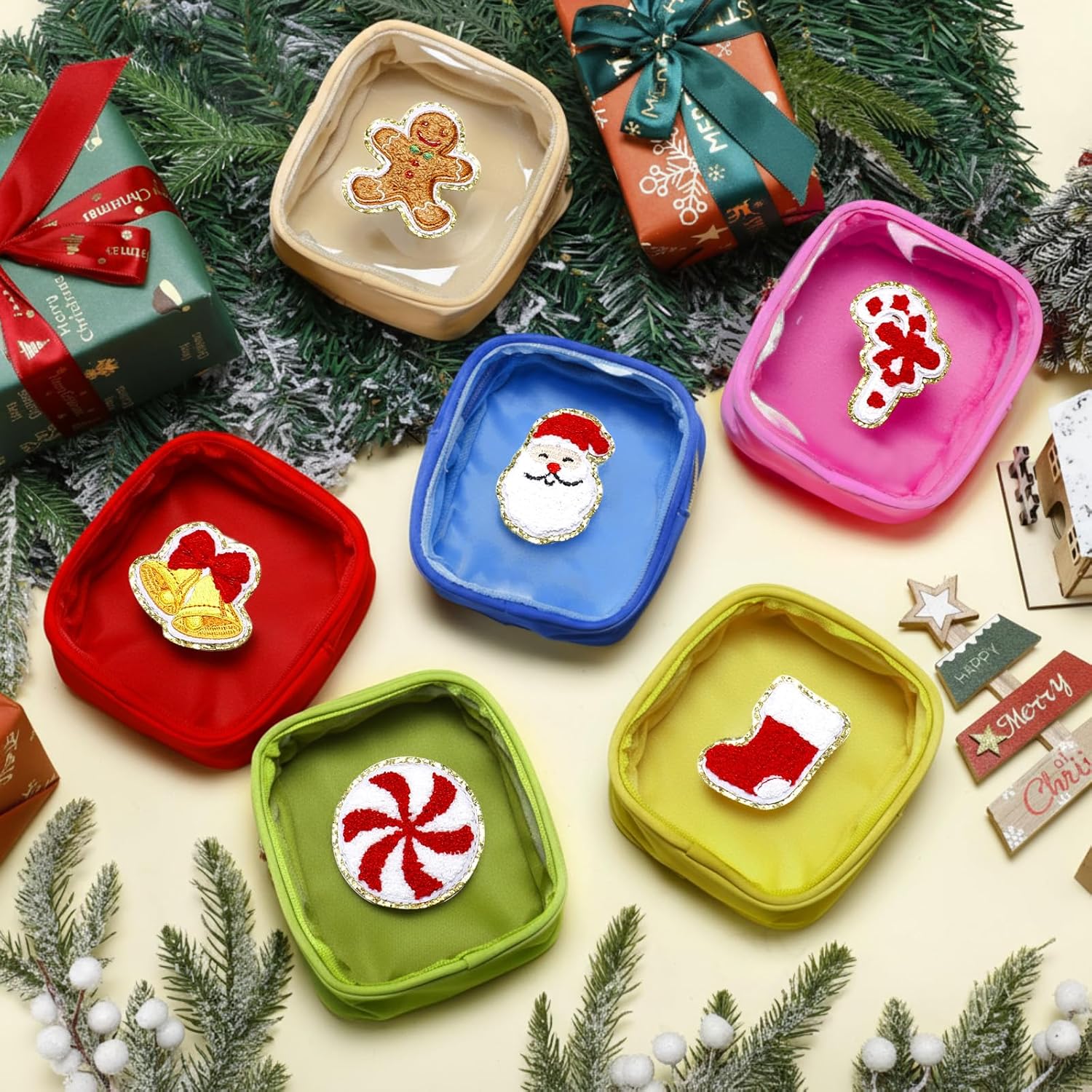 Christmas Mini Makeup Bags