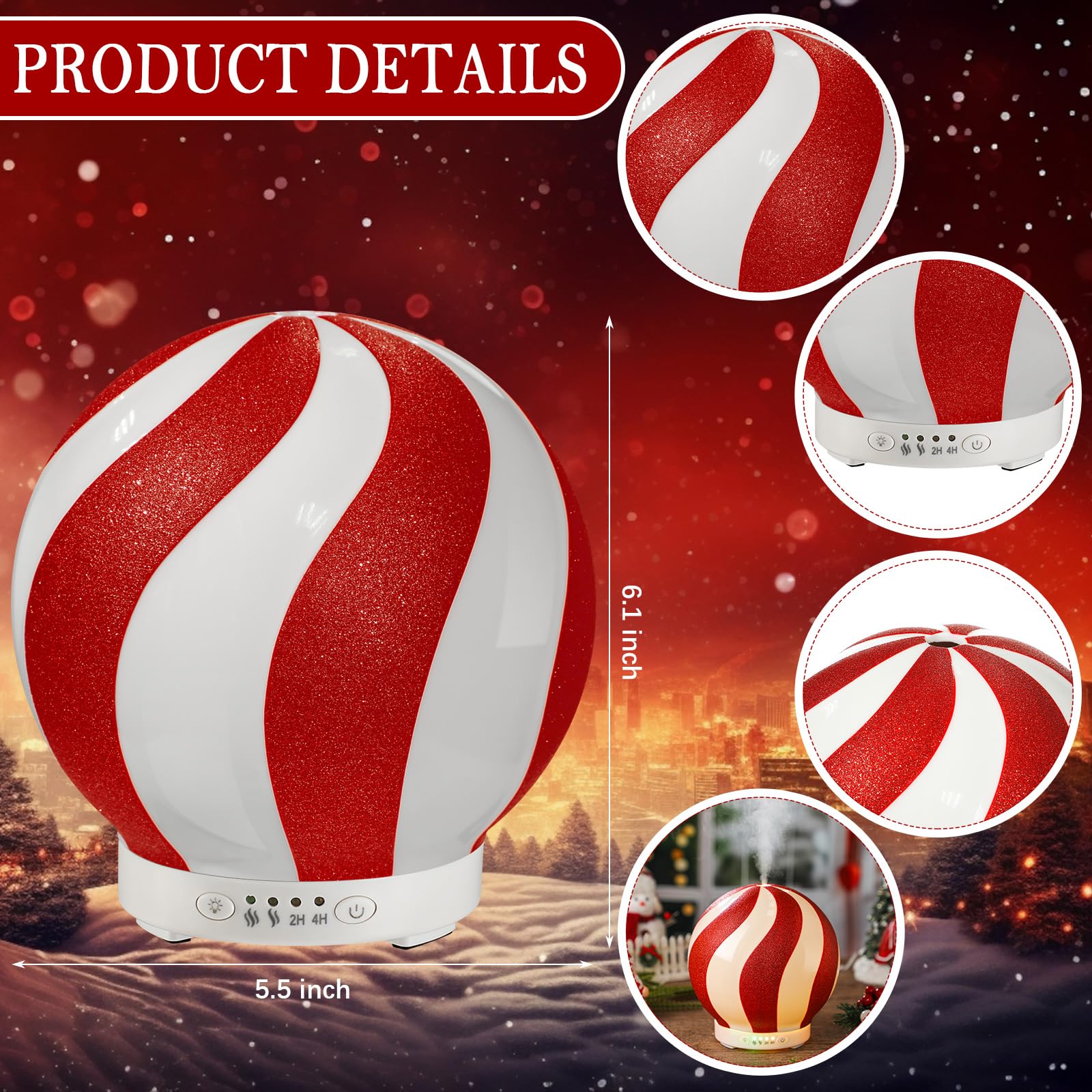 Christmas Gift Essential Oil Diffuser & Aromatherapy Humidifier