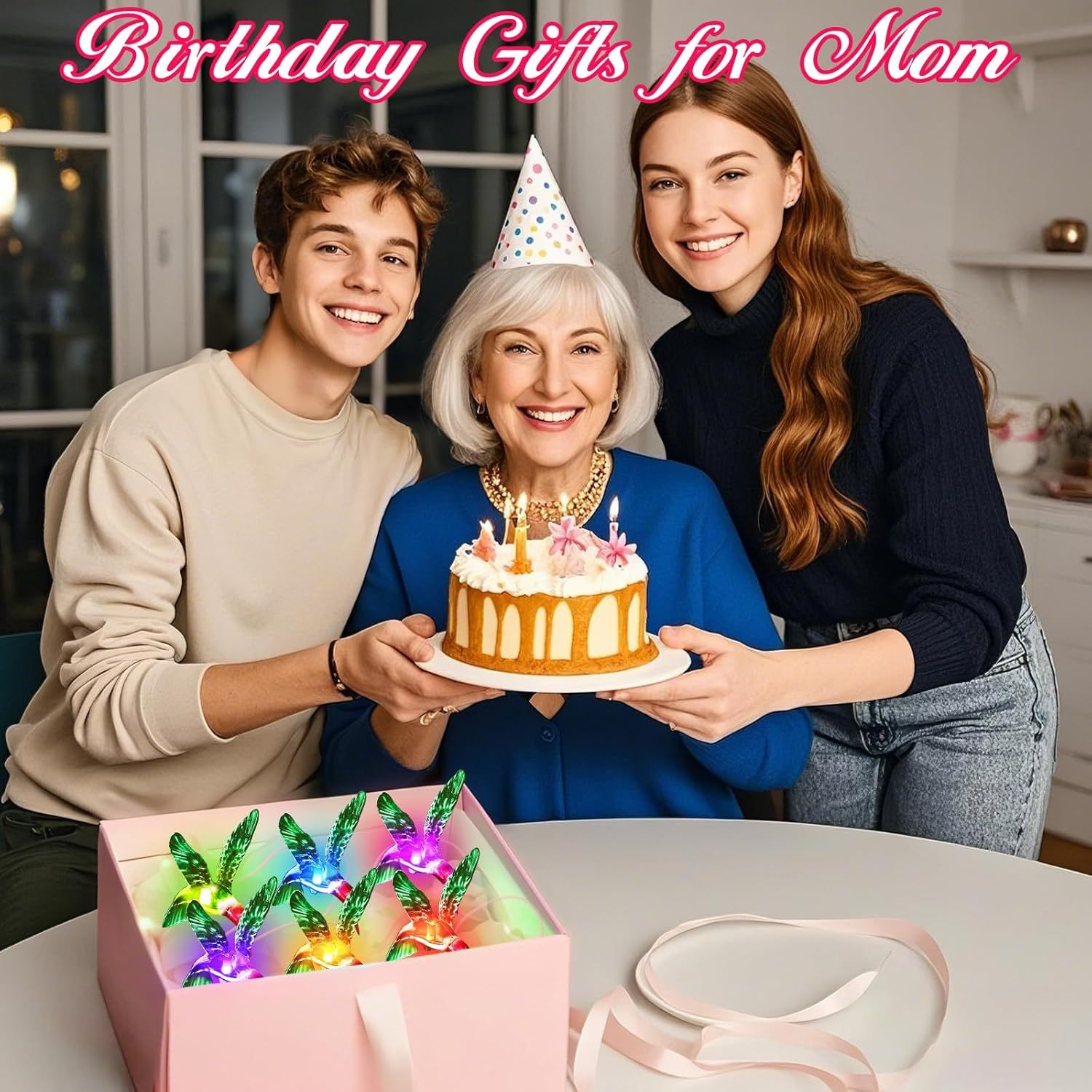 LED Color-Changing Hummingbird Wind Chimes