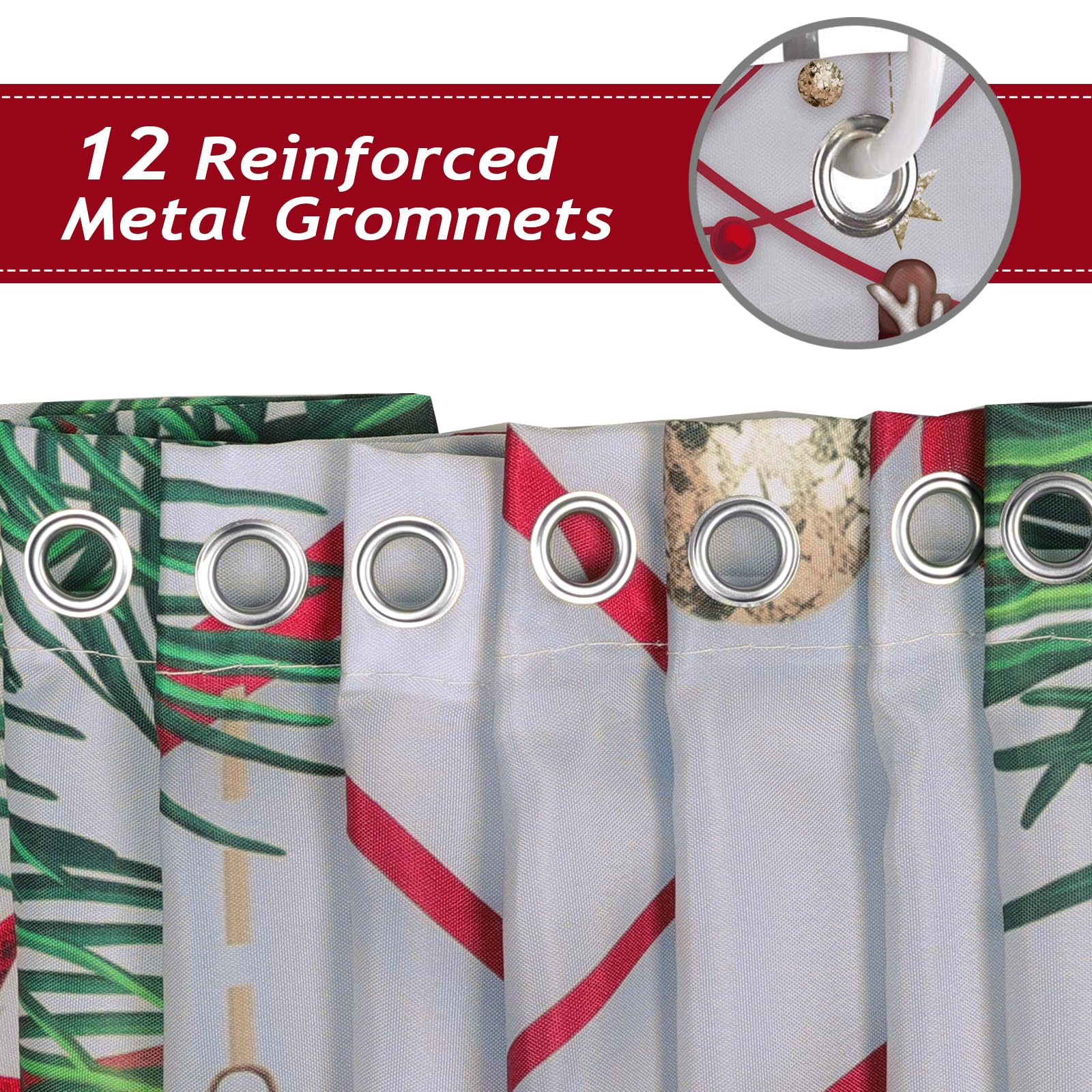 Christmas Gnomes Shower Curtain