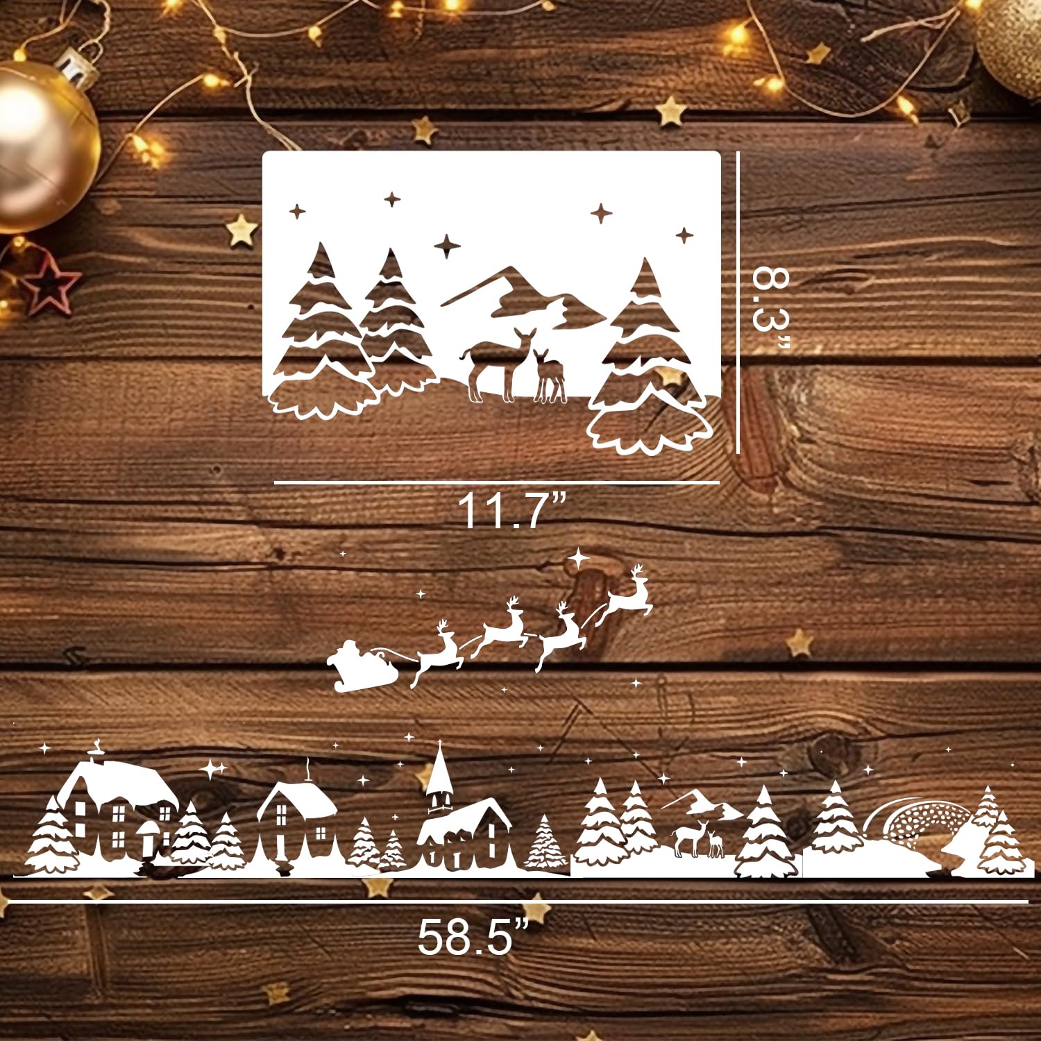 Christmas Stencils for Window Glass 