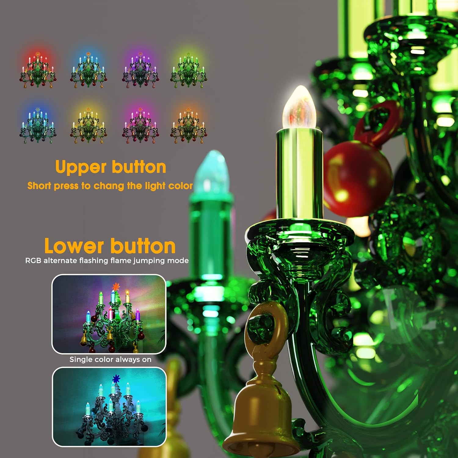 LED Christmas Night Light Plug In with Dusk to Dawn Sensor