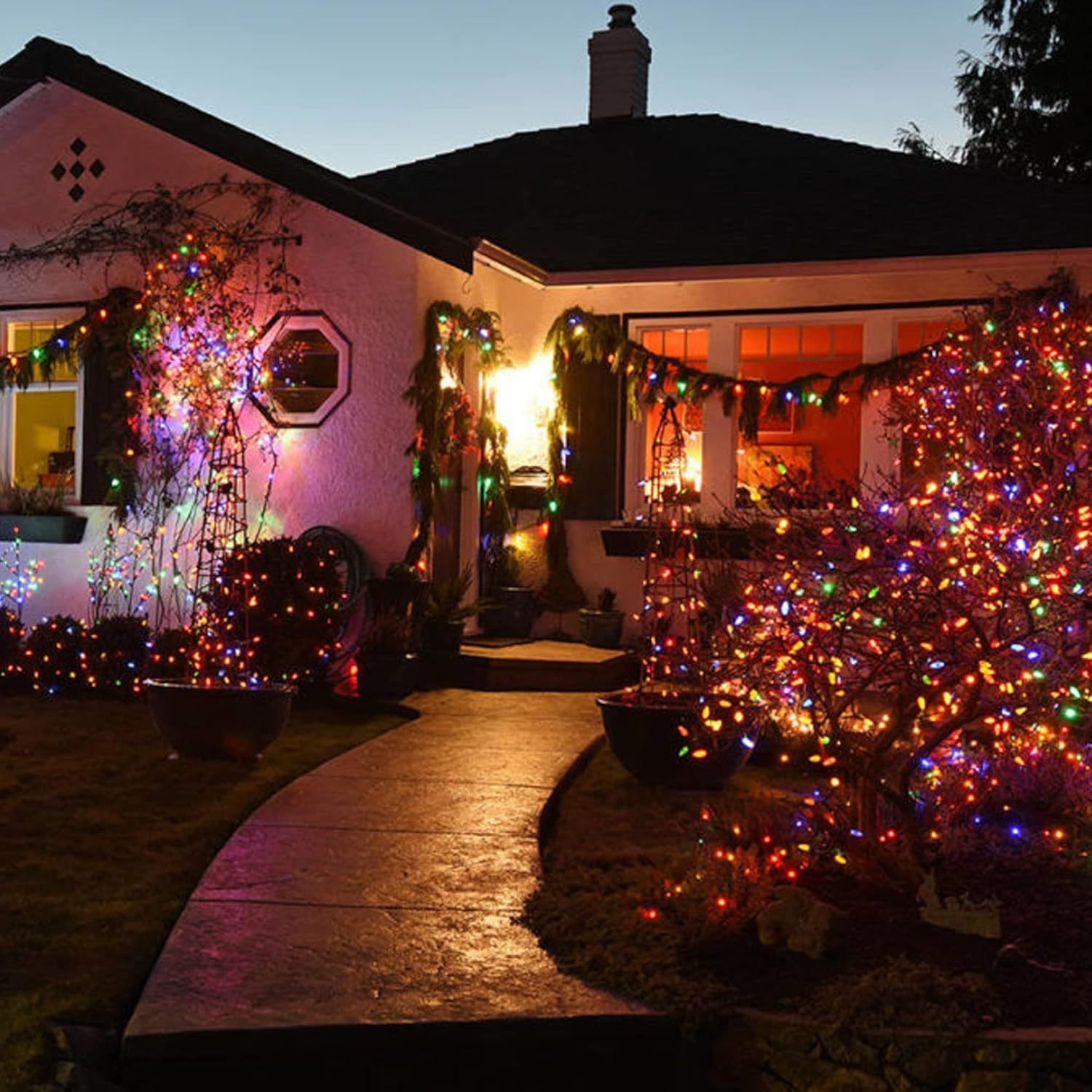 16FT/32FT Outdoor Christmas String Lights