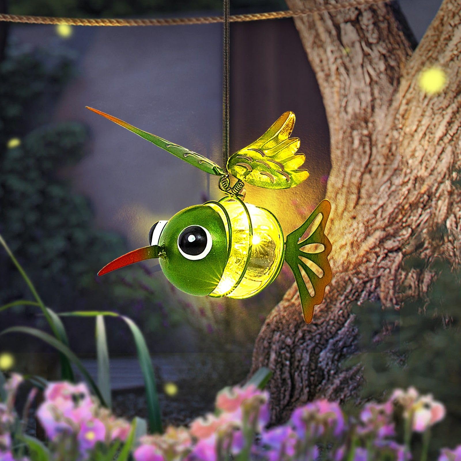 Solar Hanging Insect Lights LED Outdoor Waterproof