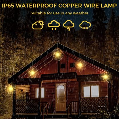 4 Pack Hanging Christmas Firework Lights