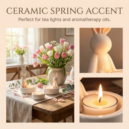 Spring Bunny Tealight Candle Holder