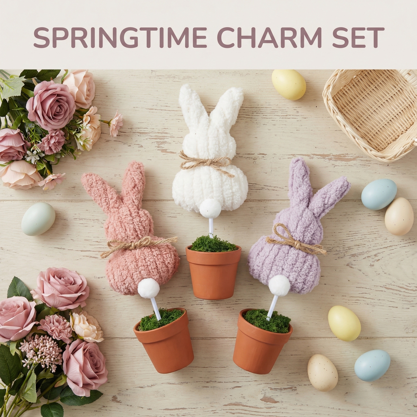 Cozy Spring Bunny Table Decor