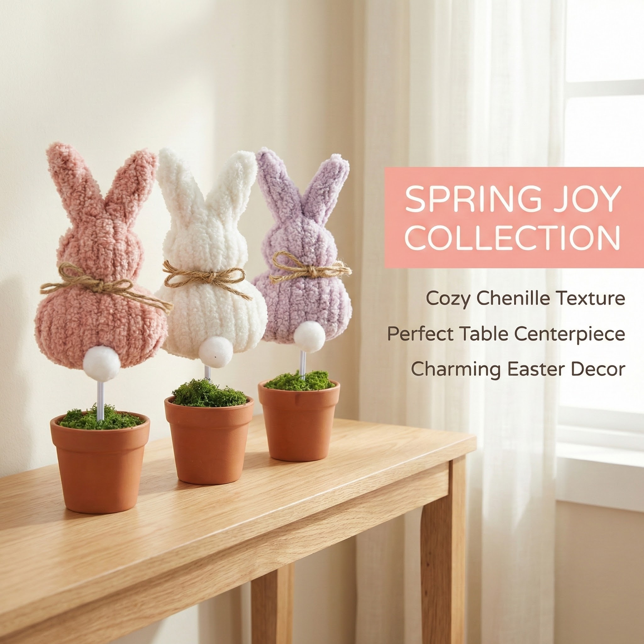 Cozy Spring Bunny Table Decor