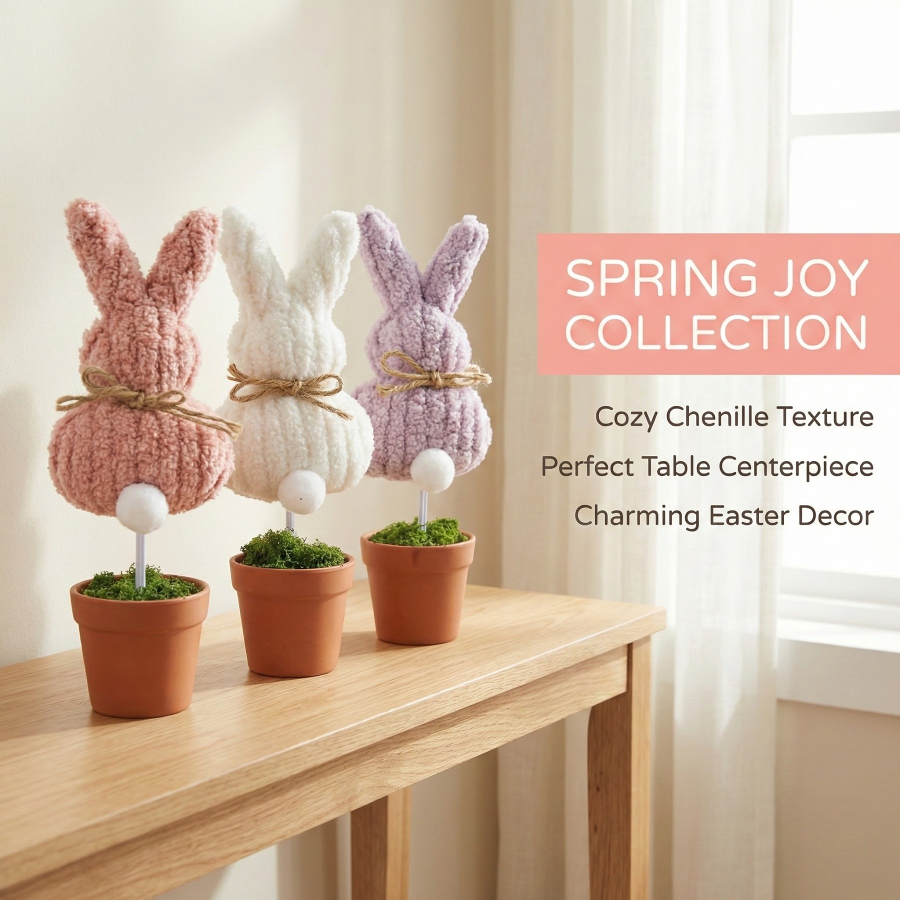 Cozy Spring Bunny Table Decor