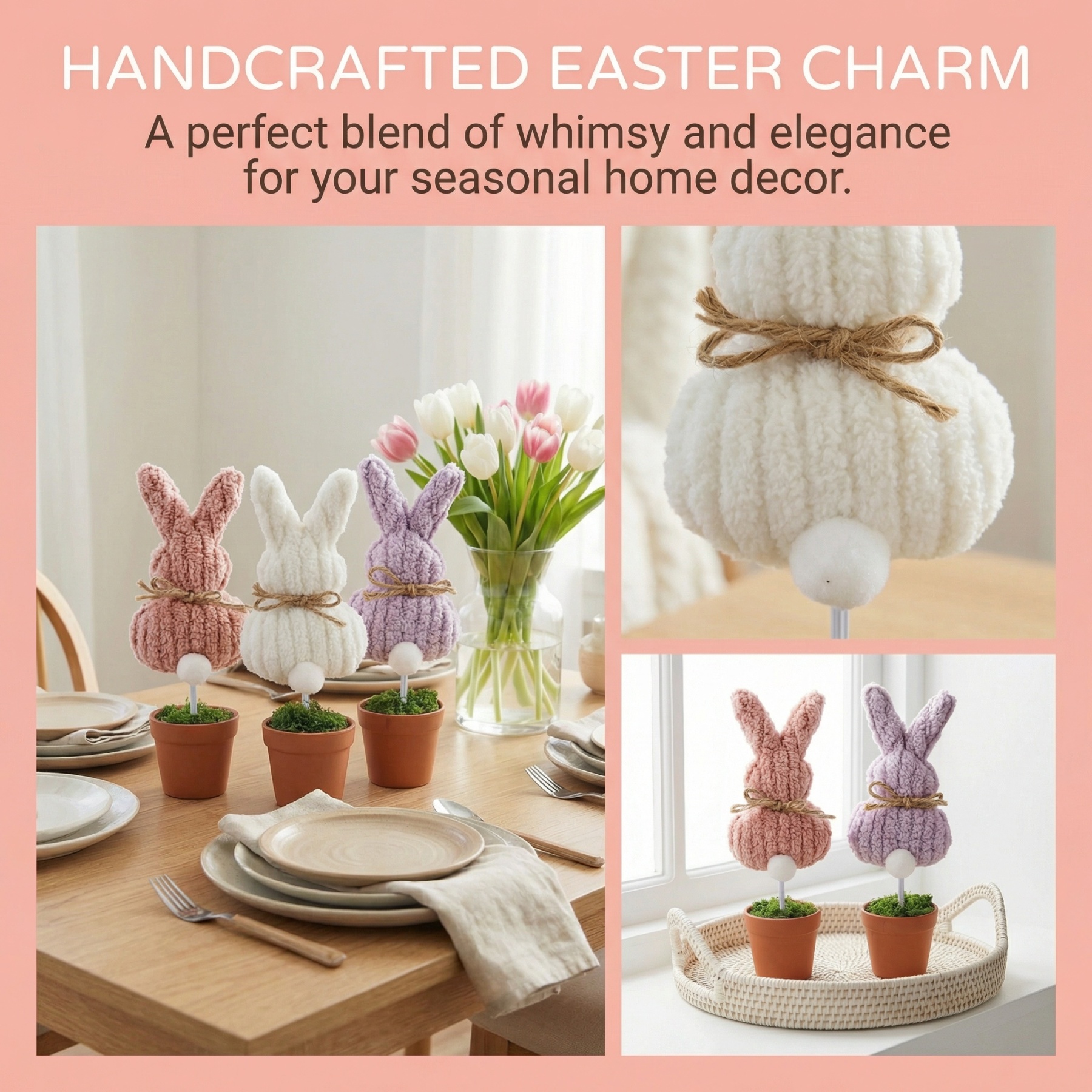 Cozy Spring Bunny Table Decor