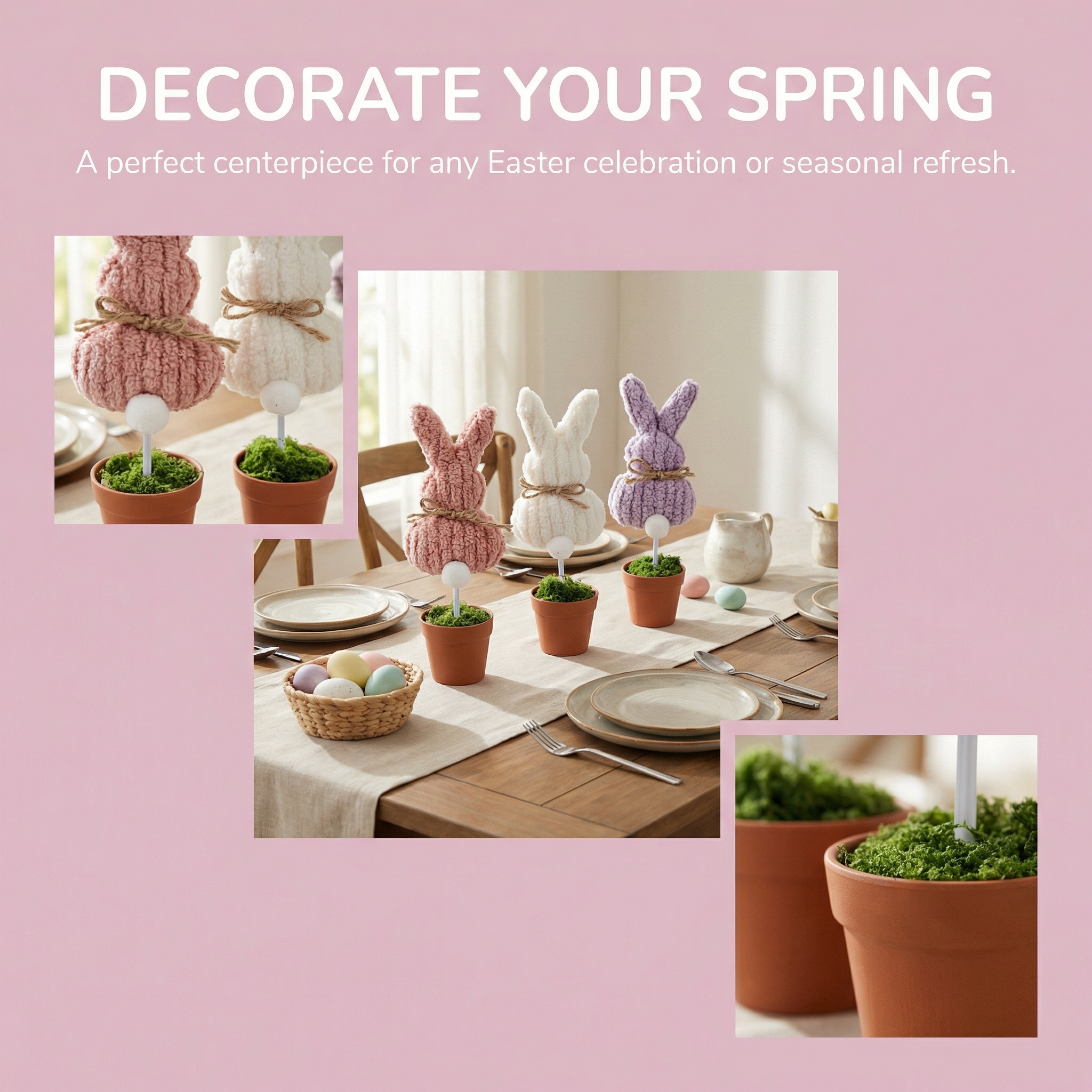 Cozy Spring Bunny Table Decor