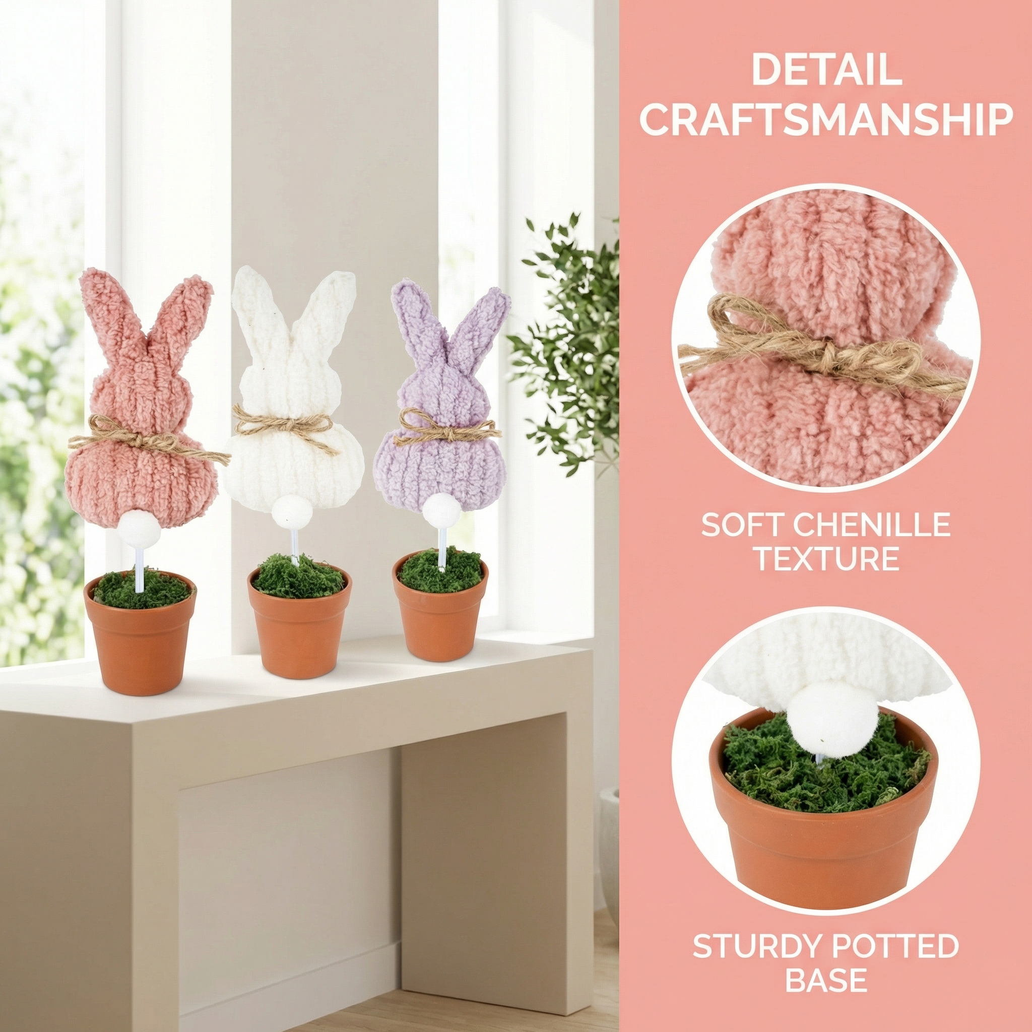 Cozy Spring Bunny Table Decor