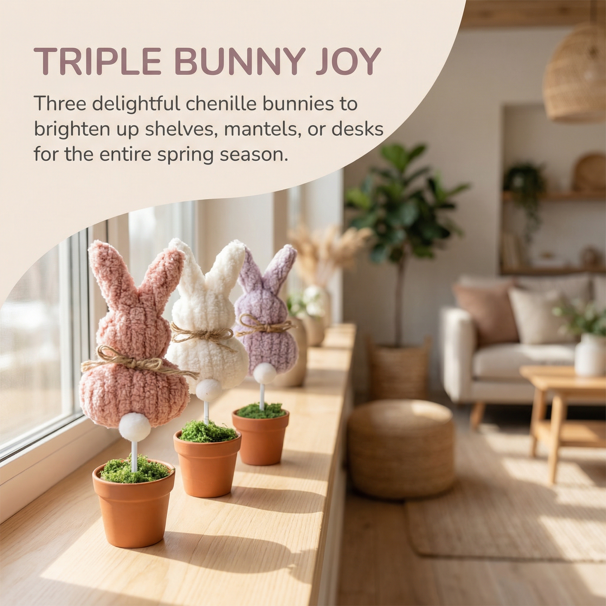 Cozy Spring Bunny Table Decor