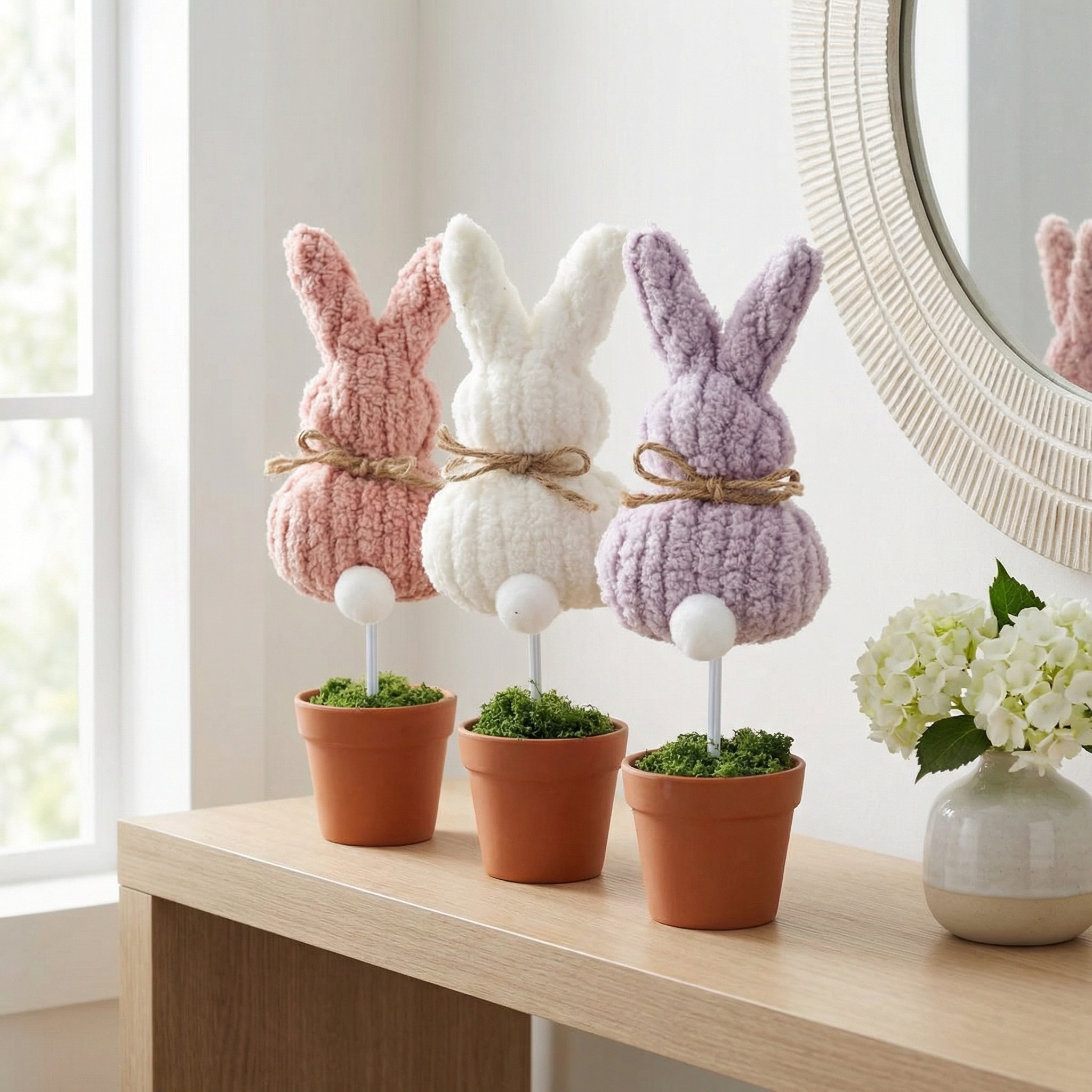 Cozy Spring Bunny Table Decor