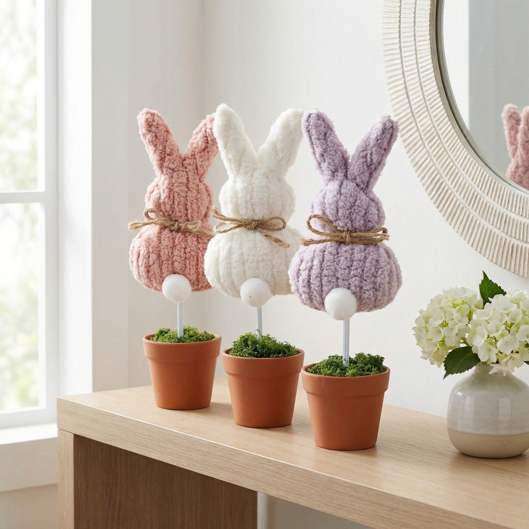 Cozy Spring Bunny Table Decor