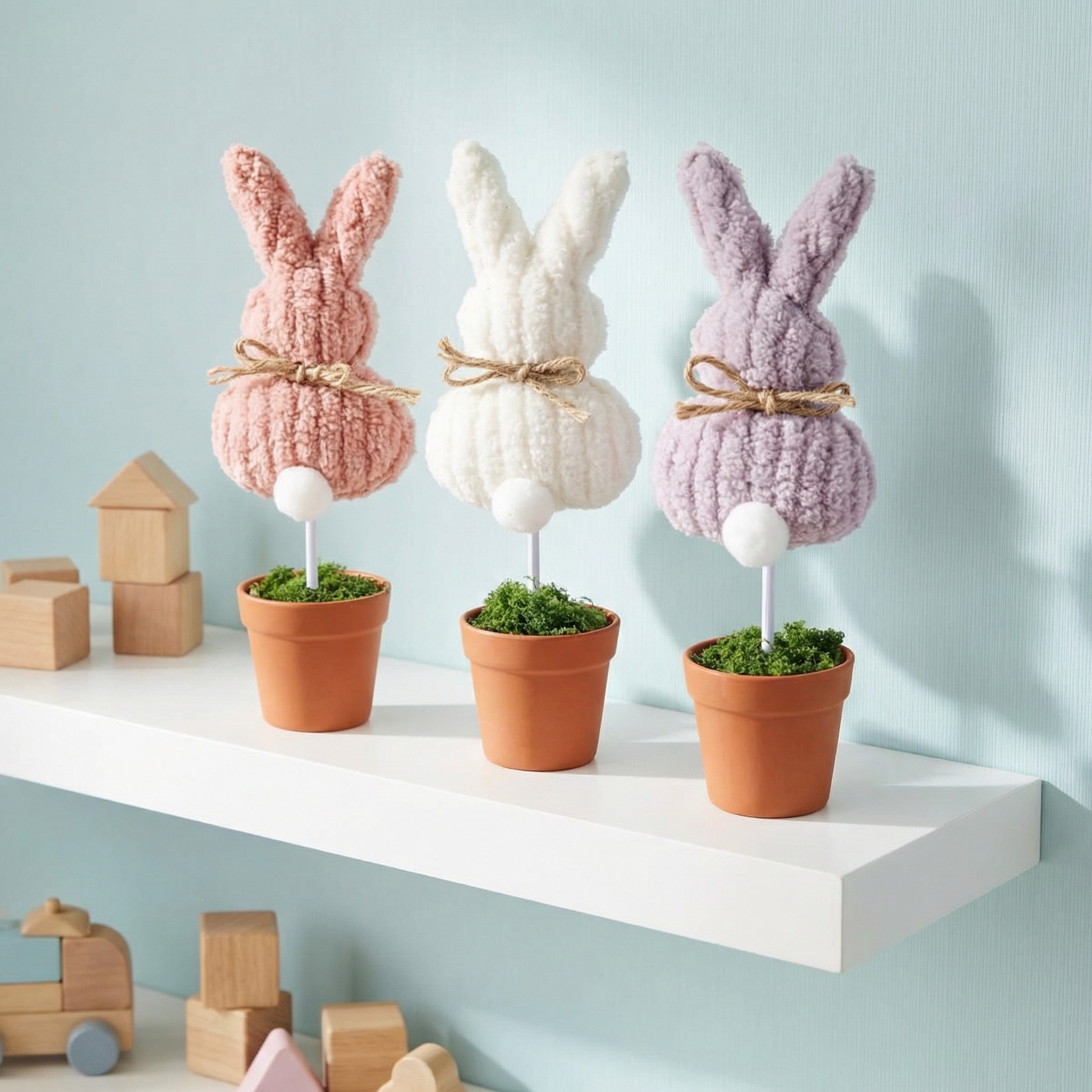 Cozy Spring Bunny Table Decor