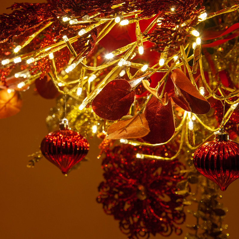 18" Christmas Starburst Lighted Branches with White LED Twinkle Lights