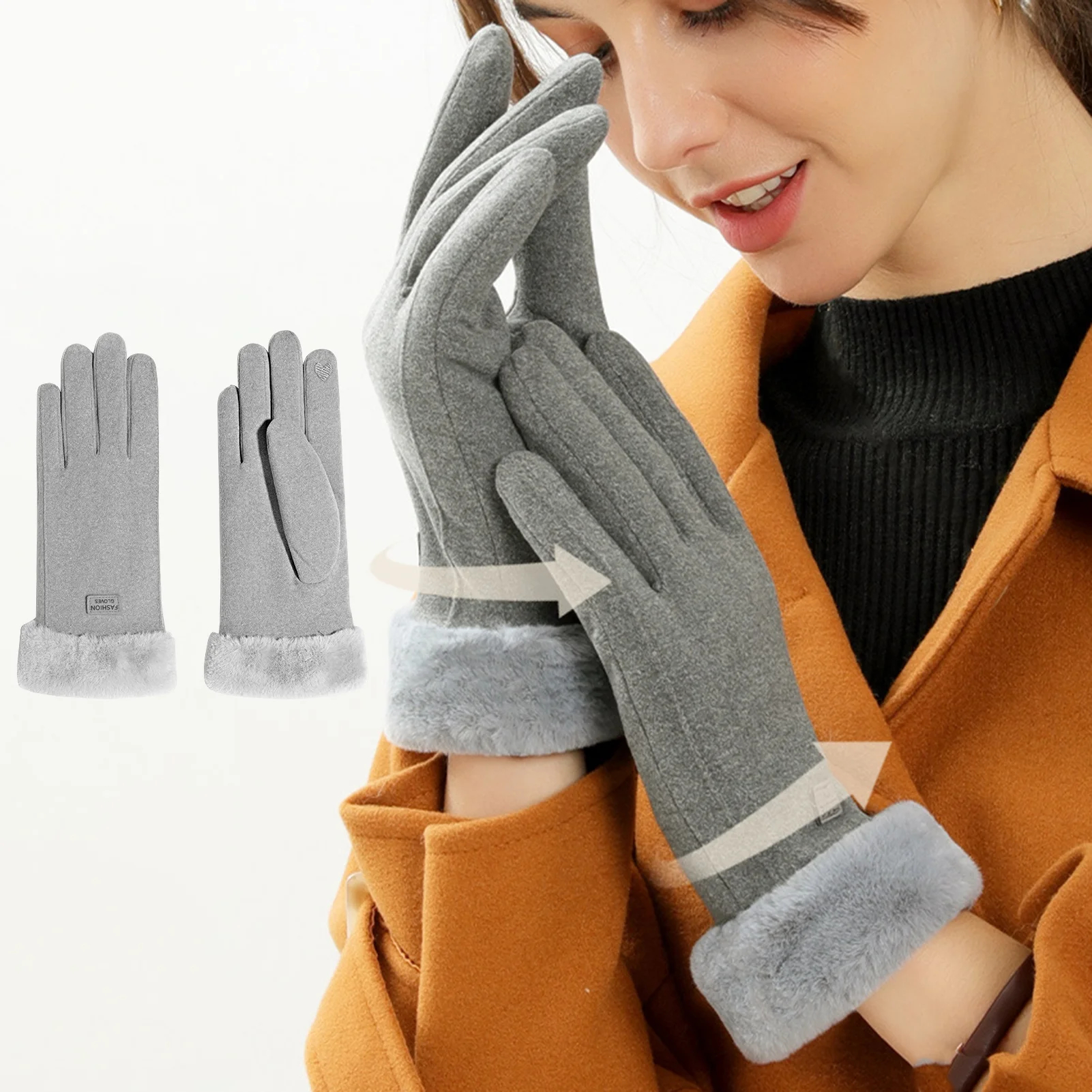 Winter Gloves for Women Warm Touchscreen Gloves