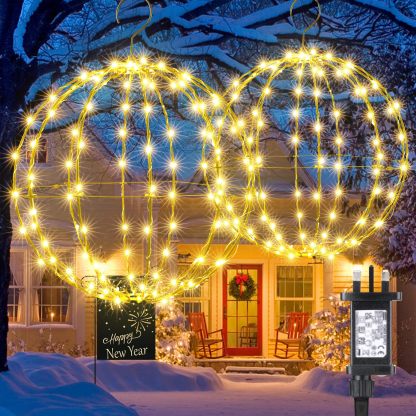 Outdoor Christmas Bright Ball Lights, Durable, Waterproof, Long Lasting