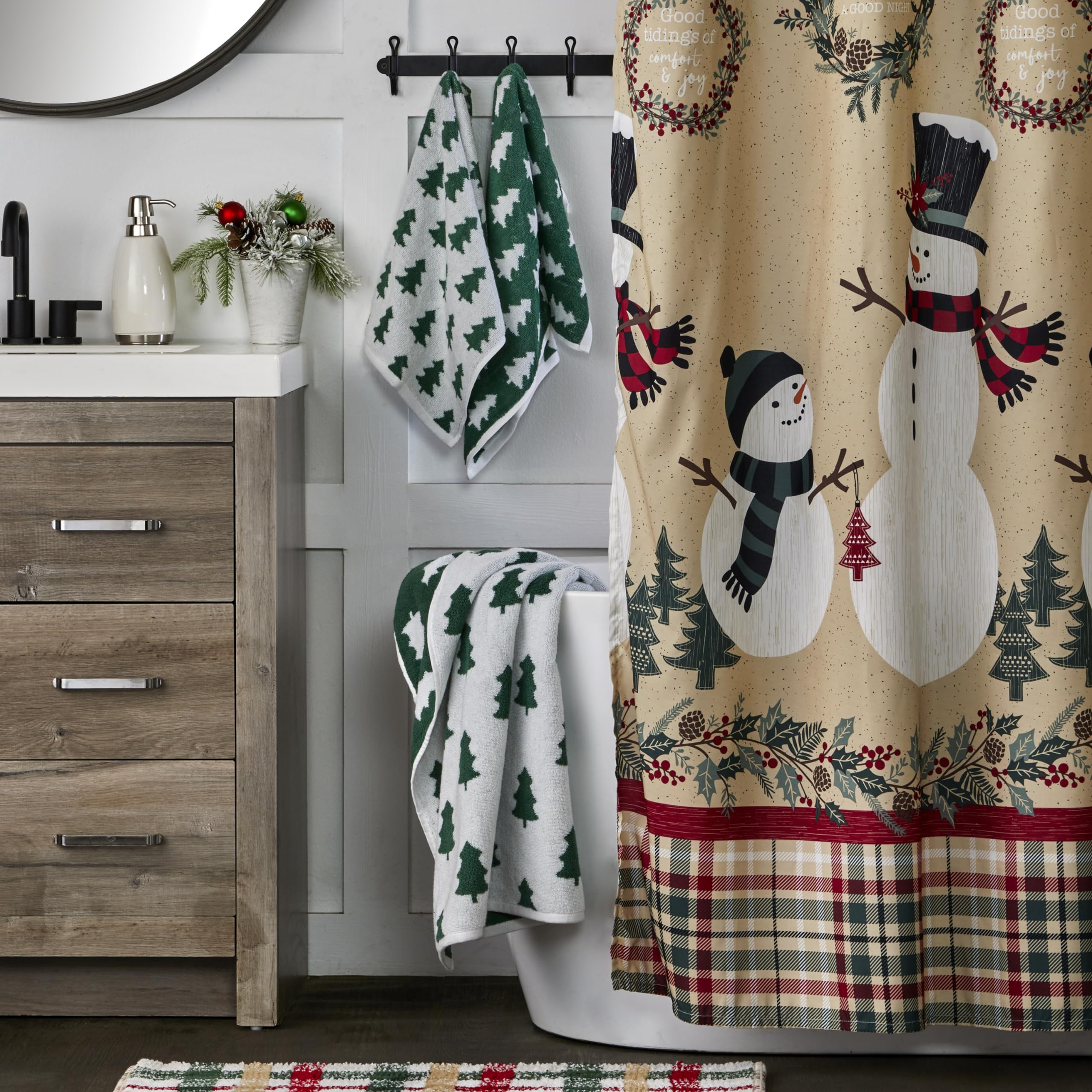 Holiday Pine Tree Kitchen & Bath Hand Towel