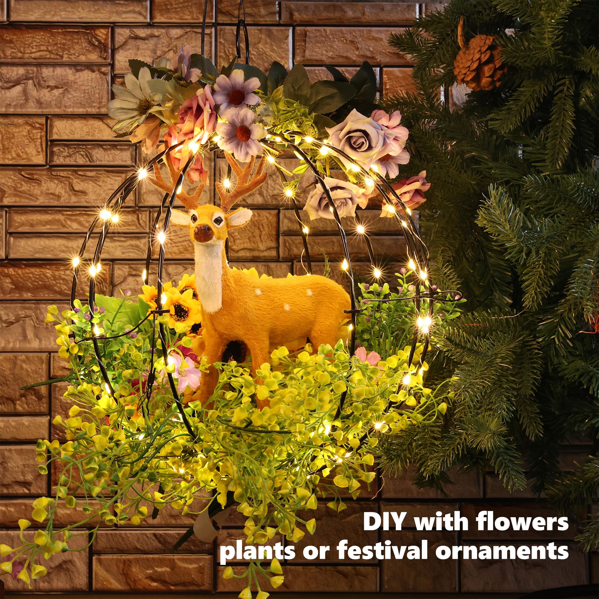 Outdoor Christmas Bright Ball Lights, Durable, Waterproof, Long Lasting