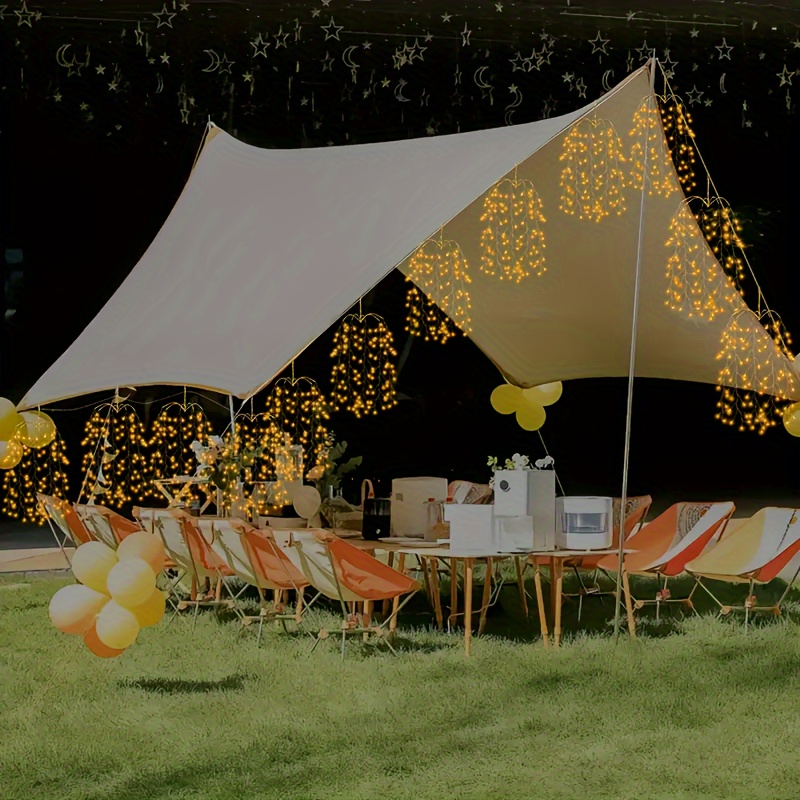 3-Pack Willow Hanging Fairy String Lights