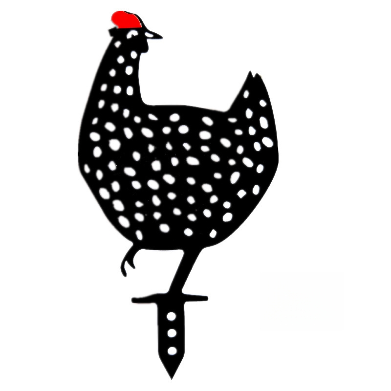Chicken Garden Stake Outdoor Yard Décor