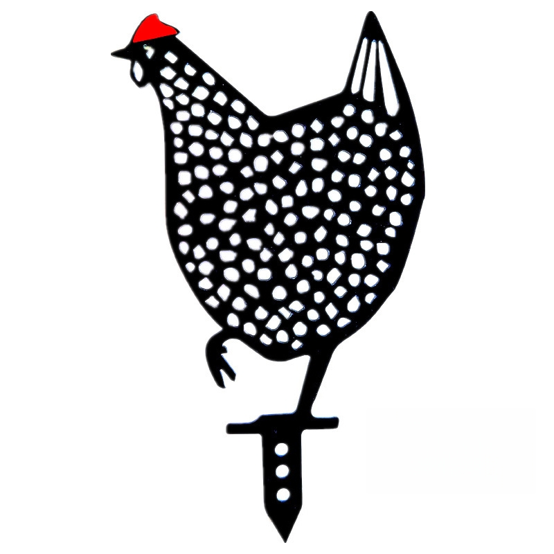 Chicken Garden Stake Outdoor Yard Décor
