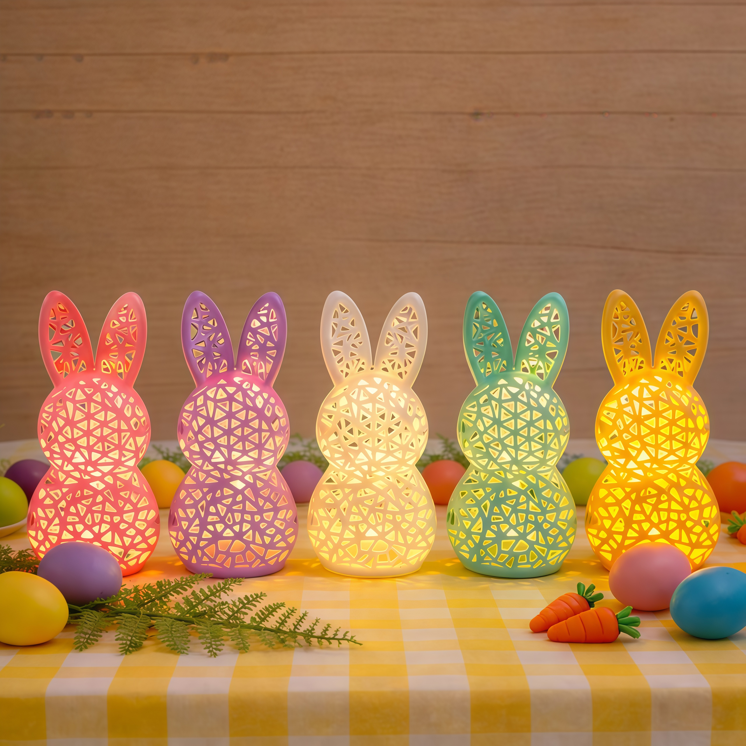 Easter Bunny LED Tabletop Lights Decorations