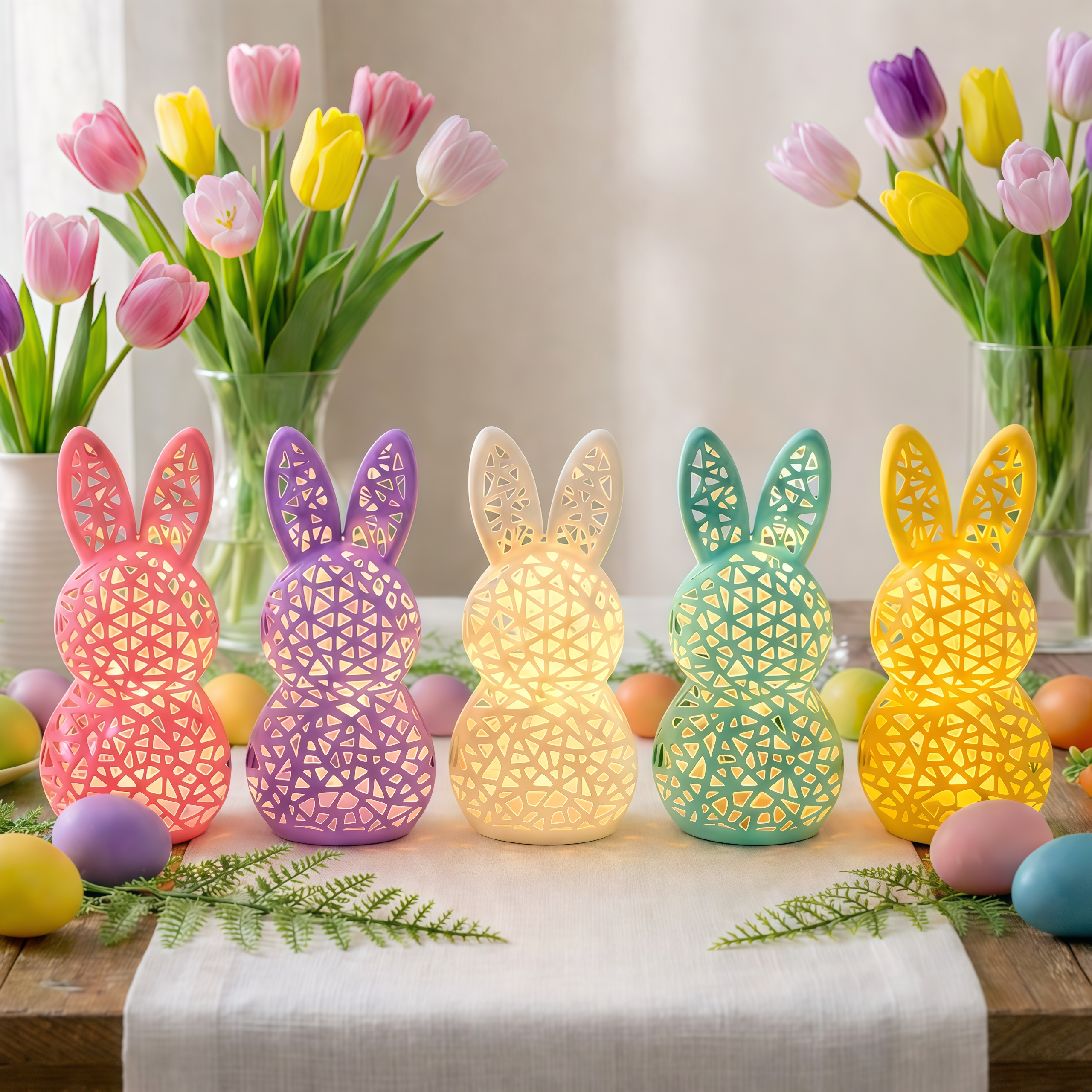Easter Bunny LED Tabletop Lights Decorations