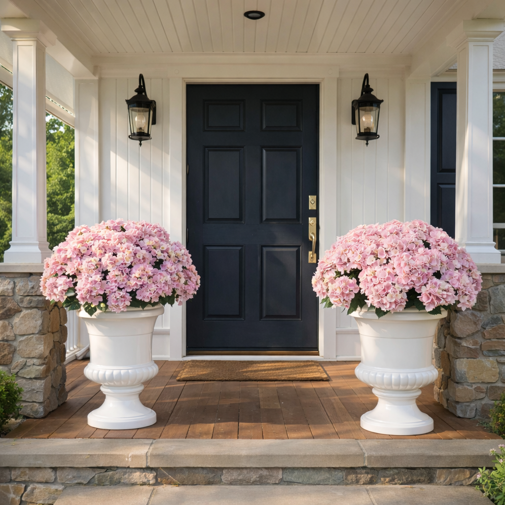 5-Head Hydrangea Stem for Indoor & Outdoor Use – UV Protected