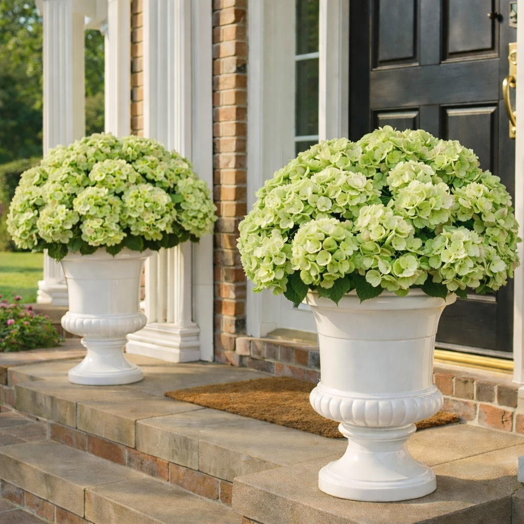 5-Head Hydrangea Stem for Indoor & Outdoor Use – UV Protected