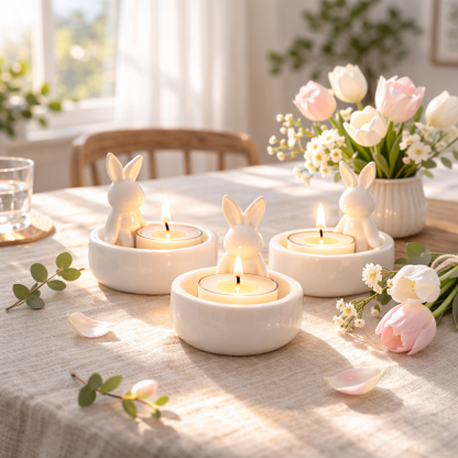 Bunny Tealight Candle Holder