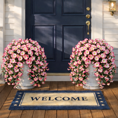 UV-Resistant Artificial Morning Glory Hanging Arrangement