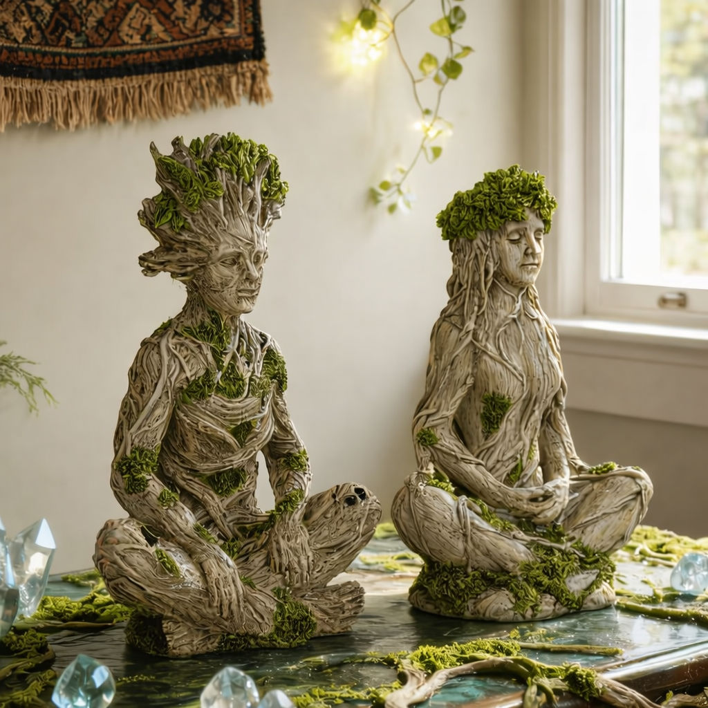 Woodland Spirit Meditation Statue