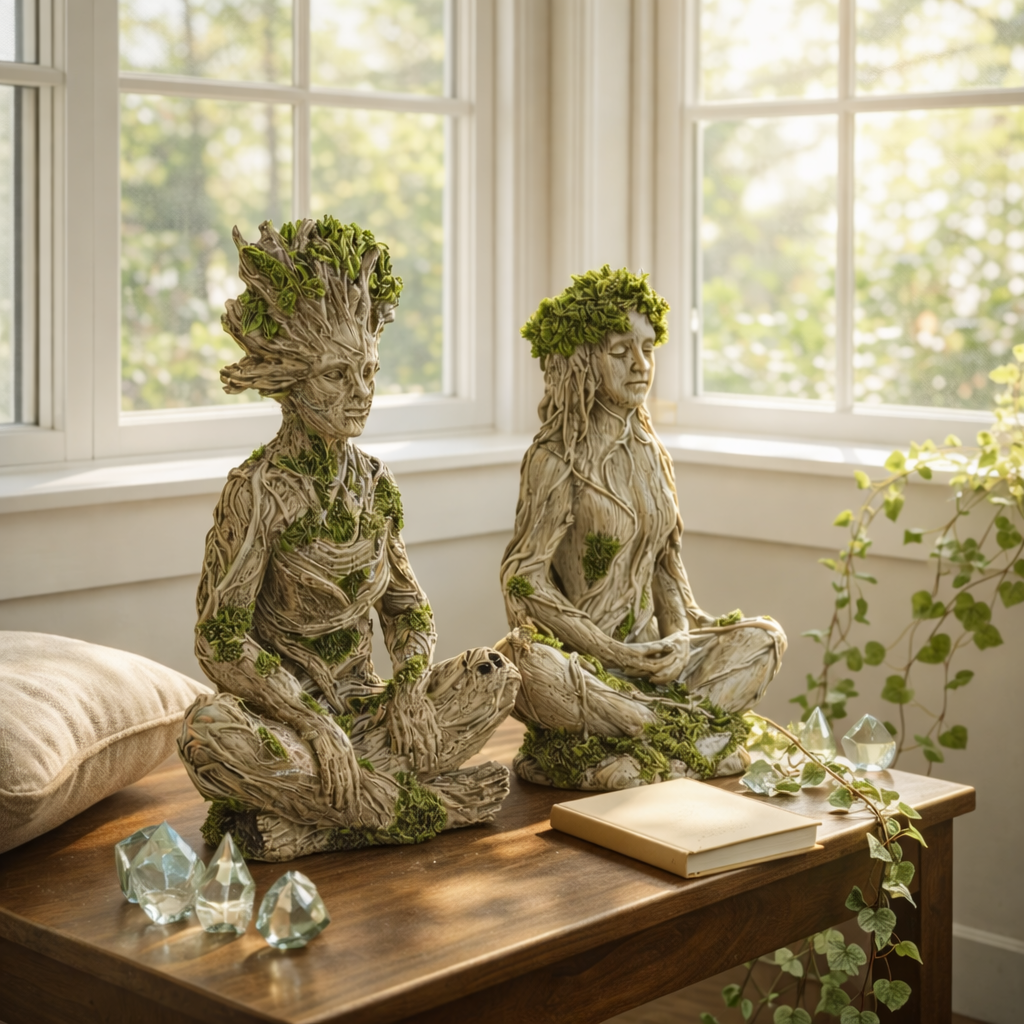 Woodland Spirit Meditation Statue