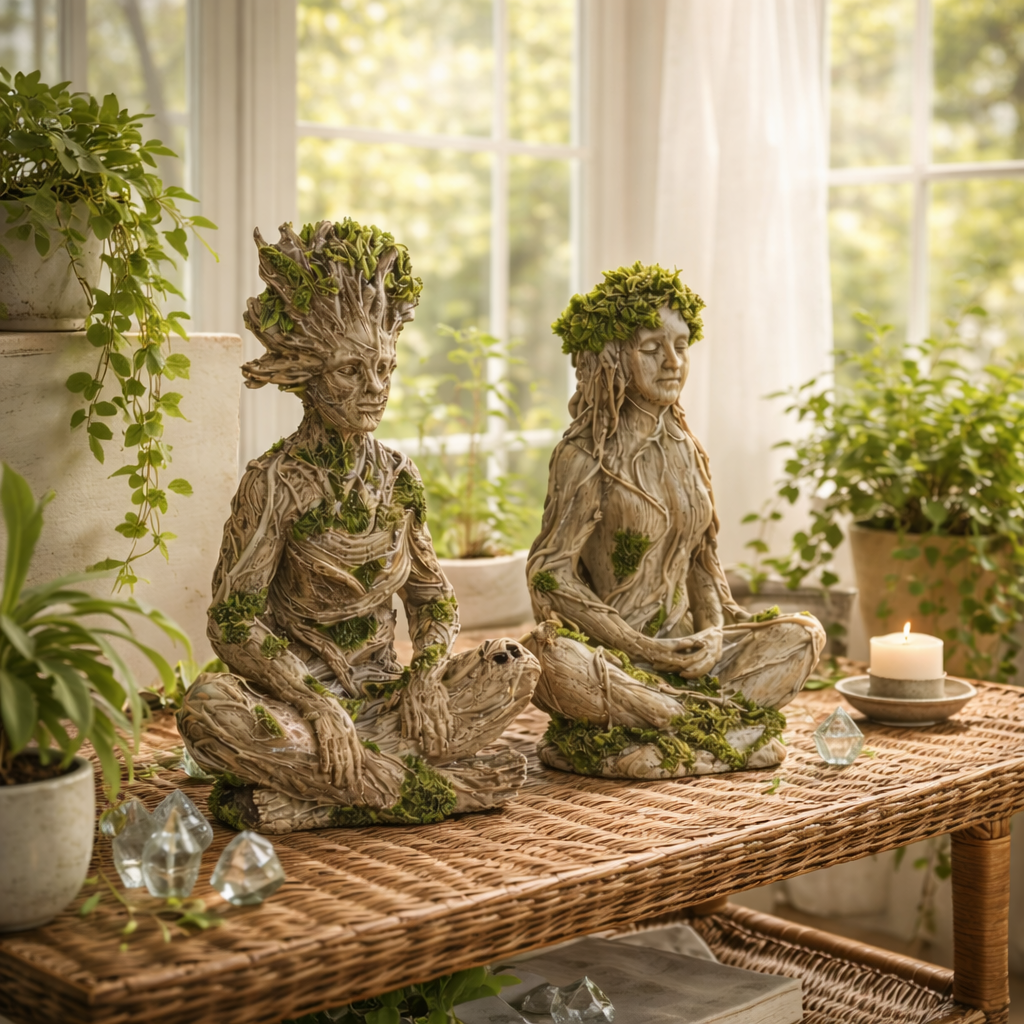 Woodland Spirit Meditation Statue