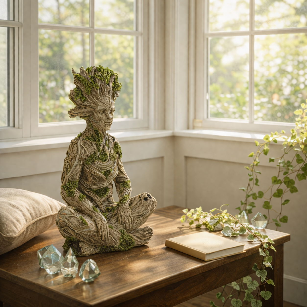 Woodland Spirit Meditation Statue