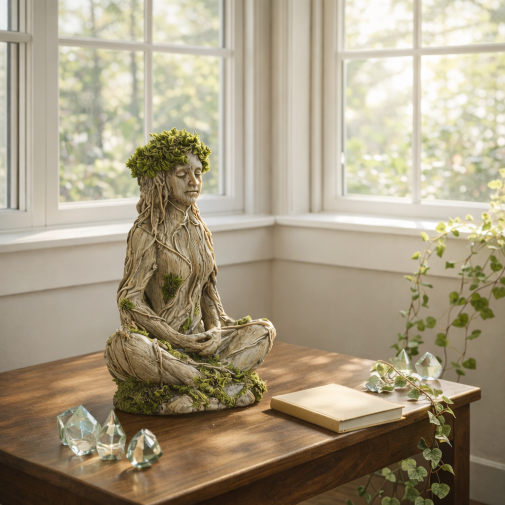 Woodland Spirit Meditation Statue